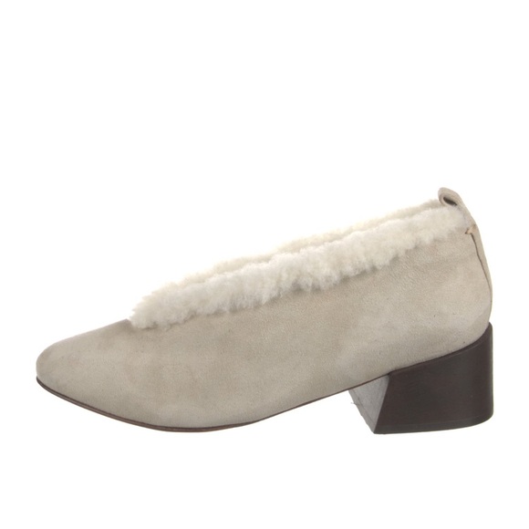 Mari Guidicelli | Limited Edition Suede & Shearling Pumps - Picture 2 of 6